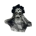 thumbnail image 4 of Cómoda máscara del Día de Muertos con velo para disfraz de Carnaval. Negro, 4 of 8