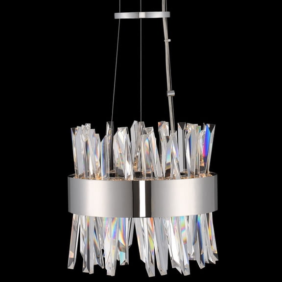 030210-010-Allegri Lighting-Glacier - 10 Inch 26W LED Mini Pendant   Glacier - 10 Inch 26W LED Mini Pendant