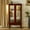 Cherry, variant on Royard Oaktree Storage Cabinet Curio Display Cabinet with Adjustable Glass Shelves, Mirrored Back Panel & Tempered Glass Doors Vintage Lighted Accent Cabinet 3-Tier Book Case for Home Office,Cherry