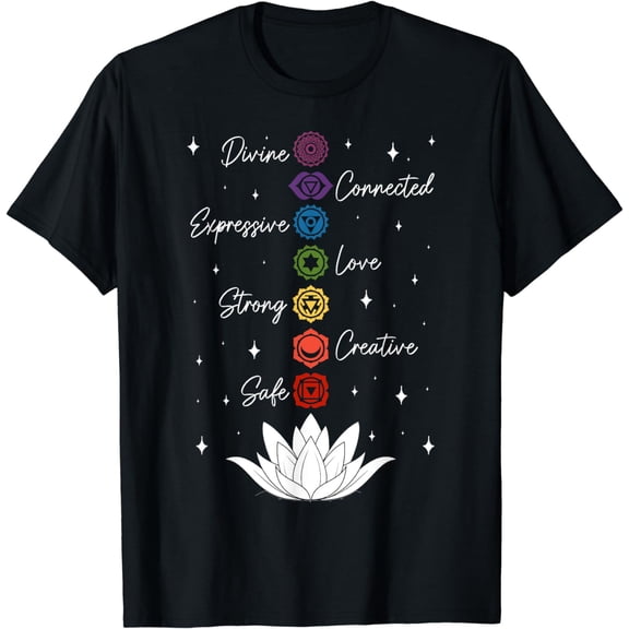 Chakra Lotus Flower Yoga Buddhism Meditation Spiritual T-Shirt