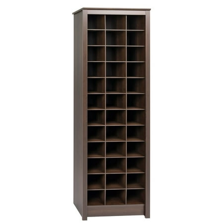 Prepac Shoe Storage Cabinet, 36 Pair Rack, Espresso