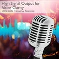 Pyle Pro® Classic Retro Vintagestyle Dynamic Vocal Microphone (silver