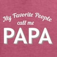 thumbnail image 5 of Wild Bobby My Favorite People Call Me PAPA Father's Day Unisex Crewneck Graphic Sweatshirt, Vintage Heather Red, 3X-Large, 5 of 5