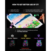 Fantastory Glow in the Dark Acrylic Paint, Multi-Surface, 8-Color Set, 0.8 fl oz Each
