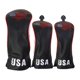 thumbnail image 2 of Funda para palos de golf shamjiam 3Pcs Golf Wood Headcover Driver Head Cover Transporte Protección antirrayas, 2 of 6