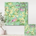 thumbnail image 4 of Designart ' Yellow Flowers, Tropical Foliage With Flamingo V ' Traditional Canvas Wall Art Print, 4 of 4
