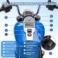 thumbnail image 3 of QinaQin 12V Battery Powered Kids Motorcycle, 3 Wheel Ride On with Music and Headlight, 3 of 9