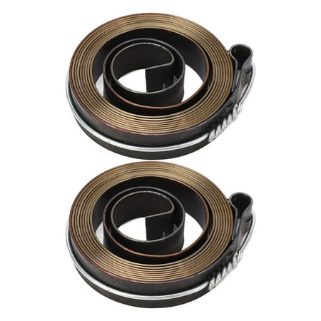

clearance 2 Pcs Drill Press Spring Chromed Steel Universal Quill Feed Return Coil Spring for Drilling Milling Machine