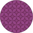 thumbnail image 1 of Ahgly Company Tapis d'Intérieur Rond Lavable en Machine Rose Brûlé Transitionnel, 6 Pieds Rond, 1 of 7