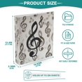 thumbnail image 6 of joogoo Retro Musical Note Hardcover 3 Ring Binder 1.5" Round Rings Interior Pockets Binders Organizer 1 Pack, 6 of 9