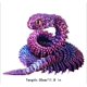 thumbnail image 2 of 3D Printed Snake and Animal Toys - Movable Joint Snake Pet, Adult Fidget Toys for Home Office Decor (11.8 Purple), 2 of 6