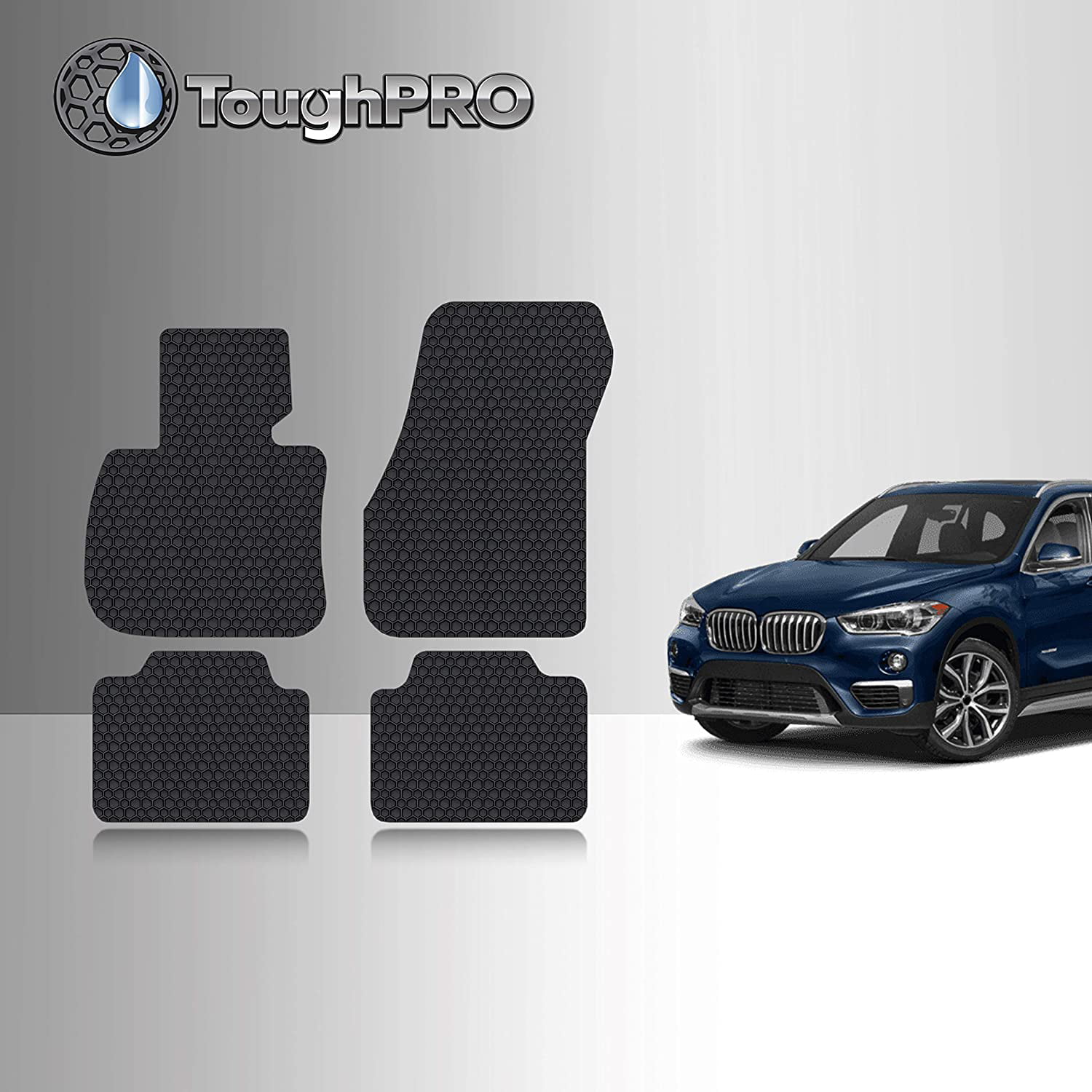 All Weather Protection for Vehicle,Tan PantsSaver Custom Fits Car Floor Mats for BMW X1 2019,Front & 2nd Seat Heavy Duty Floor Mats 4PC 