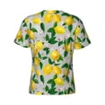 thumbnail image 6 of Vsdgher Lemon Seamless Pattern Oil Painting Effect Print Men's Dry Fit Mesh Athletic Shirts Moisture Wicking Tennis T-Shirt Tops, 6 of 9