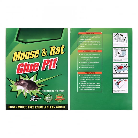 QARUN Rodent-Repelling Pouches,Heavy-Duty Mouse and Rat Glue Trap,Non-Toxic,Eco-Friendly,Strong Adhesive,Safe for Home and Garden Use