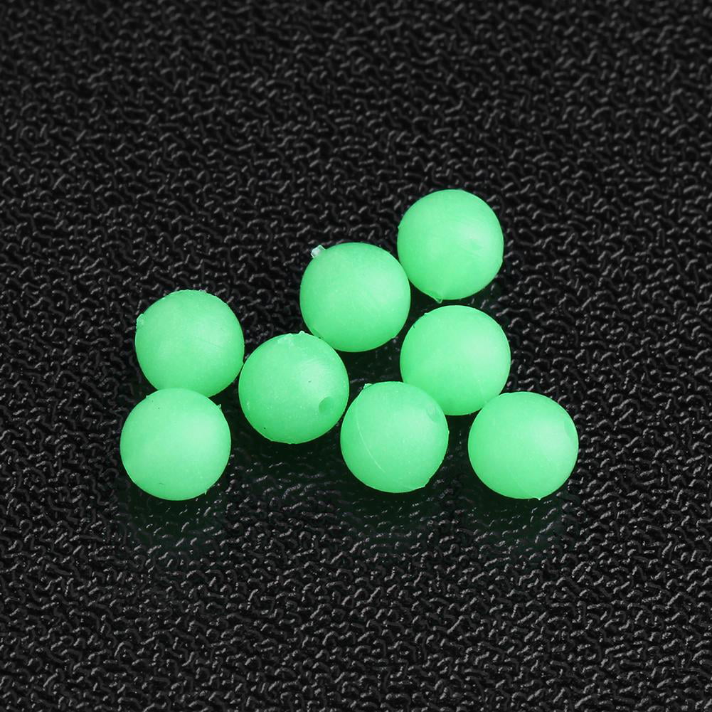 50pcs Luminous Beads Fishing Space Beans Round Float Stopper Light Balls
