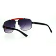 thumbnail image 4 of SA106 Mens Narrow Aviator Luxury Designer Sunglasses Black Smoke, 4 of 4