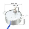 thumbnail image 3 of Motor Síncrono Eléctrico de Engranaje Metálico Uxcell 100-127V AC 5-6RPM 50-60Hz CCW/CW 4W, 3 of 5