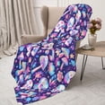 thumbnail image 3 of Sikiie mushroom rainbow Skull cartoon Cozy Flannel Fleece Throw Blanket: Lightweight & Thick for All Seasons - Perfect for Women, Men, & Kids"40"x30", 3 of 6