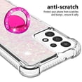 thumbnail image 5 of Funda para Samsung Galaxy A13 4G con Brillo Líquido Flotante, Purpurina, Parachoques y Anillo Giratorio Soporte, 5 of 5