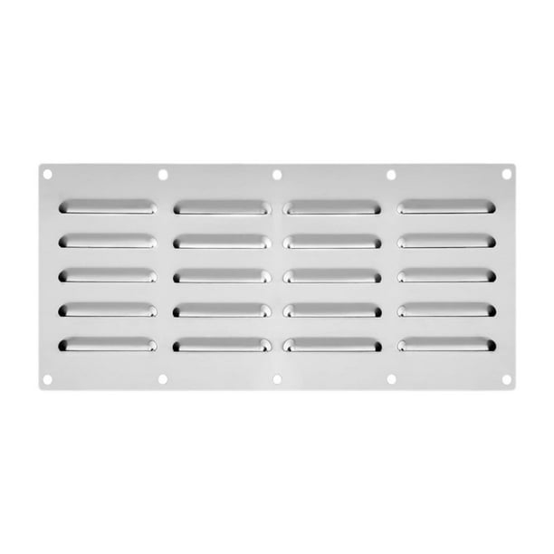 Ventana de ventilación de acero inoxidable con ventilación de ventilación con rejilla de ventilación para interiores y exteriores.
