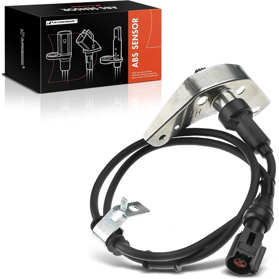 A-Premium Front Left ABS Wheel Speed Sensor - Compatible with Ford Models - E-150, E-250, E-150/350 Econoline, E-350 Club Wagon, E-350/450 Super Duty - Front Driver Side, Replaces 6C2Z2C205BA