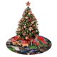 thumbnail image 4 of Falda para árbol de Navidad de Beetlejuice, suave y divertida, decoración navideña navideña de granja de 48", 4 of 4