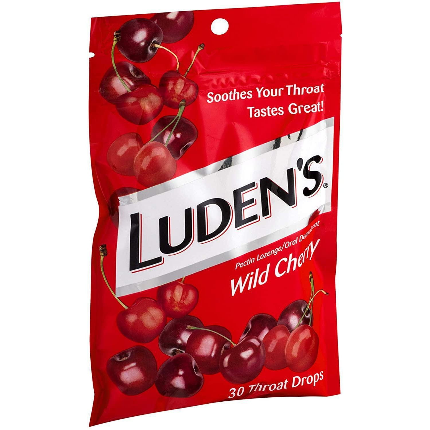 Luden's Wild Cherry Pectin Throat Lozenges - 12 Pack x 30 Drops Value Pack