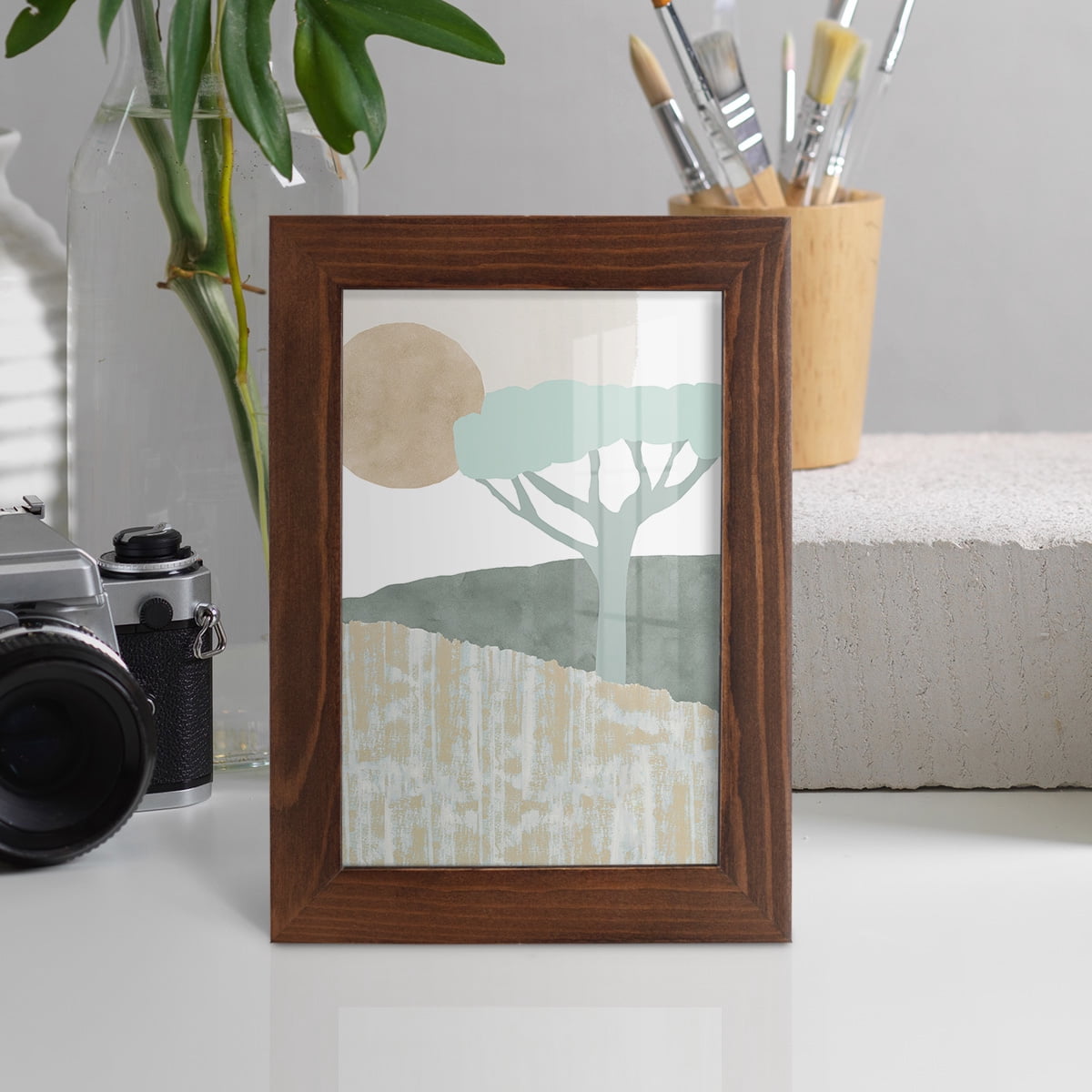 Ennerdale I - Framed Print w/glass - Chestnut