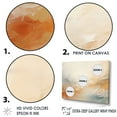 thumbnail image 3 of Designart "Abstract River In Minimal Gold And Beige I" Northern Lights Floater Framed Canvas Prints, 3 of 5