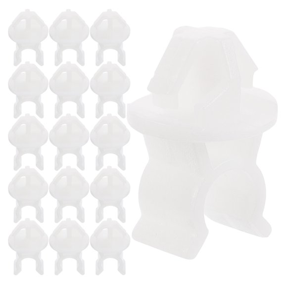 ETEREAUTY 20pcs Car Hood Prop Rod Clip White Plastic Easy Installation for Display