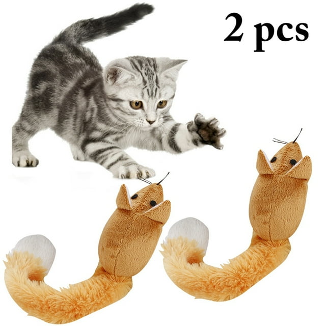 2PCS Rat Cat Toy Plush Protective Creative Cat Catnip Toy Kitten Mice Toy