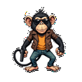 thumbnail image 4 of Vinyl Stickers Monkey Themed Waterproof Stickers Decorative Stickers for Notebooks Suitcases Laptops, 4 of 9