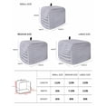 thumbnail image 3 of Purple Toaster Cover 2 Slice, Grid Checkered Plaid Gingham Lattice Trellis Dustproof Bread Machine Oven Cover with Storage Pockets, Fits Most Kitchen Toasters Protector, 3 of 5
