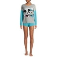 thumbnail image 2 of Mickey Mouse Women's and Women's Plus Disney License Long Sleeve Top, 2 of 6