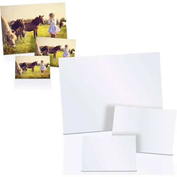 SIANA- Better Office Products Glossy Photo Paper Variety Pack, 100 Total Sheets (60Ct 4