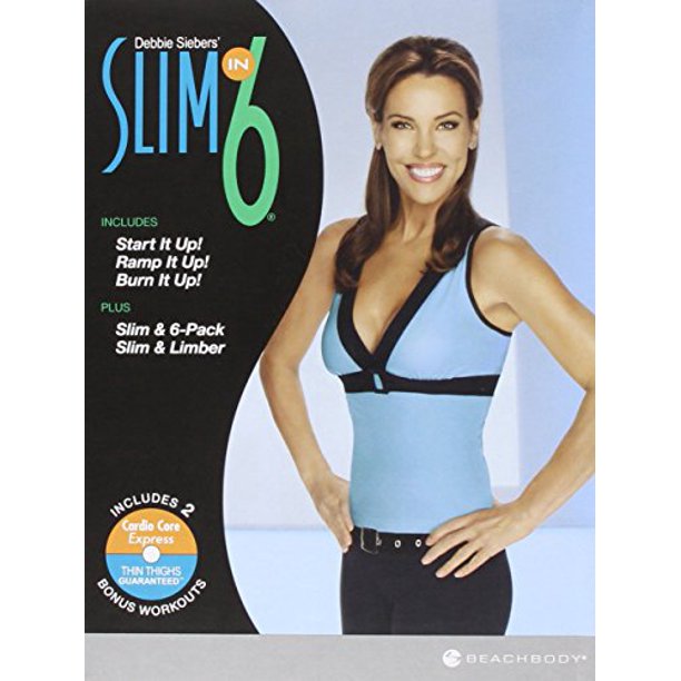 Debbie Siebers Slim In 6 Slim Training Workout 3 Dvd Start It Up Ramp It Up Burn It Up With Bonus Slim 6 Pack Slim Limber Walmart Com Walmart Com