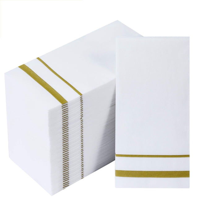 Servilletas de baño desechables FOCUSLINE 200 Linen Feel Gold