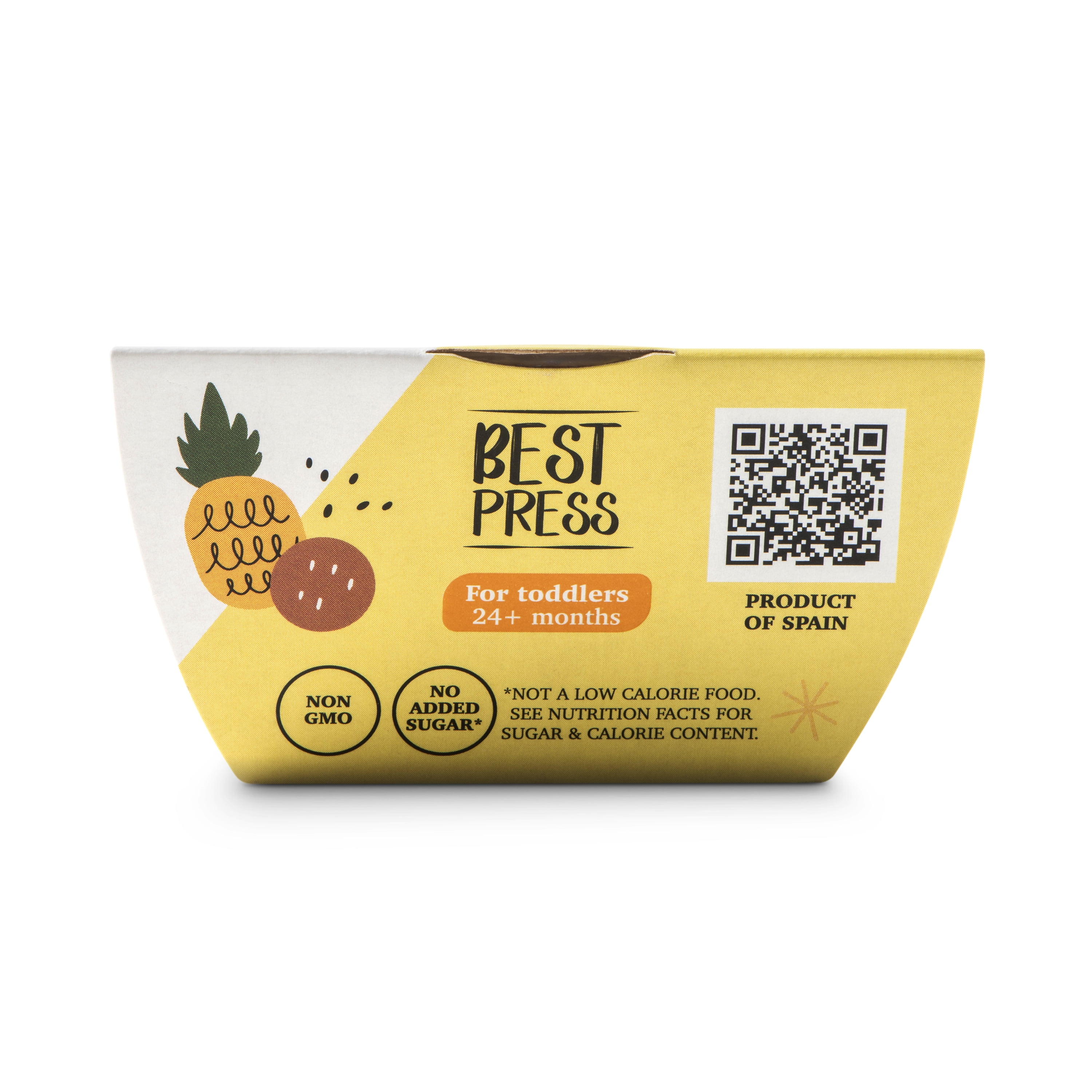 Best Press, Texture Tubs, Toddler Food , Apple, Banana, Pineapple, Coconut & Chia, 4.6oz Tub