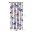 thumbnail image 5 of White Background Butterfly Pattern Shower Curtain 36"x72" ,Bathroom Decorative Shower Curtains Set with 12 Hooks,Modern Waterproof Washable Shower Curtain, 5 of 6
