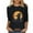 Black, variant on Uootdi Scary Vintage Black Cat with Witch Hat Full Moon - Halloween Crew Neck Long Sleeve T-Shirt Black Womens Tops
