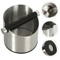 Phlegsive Stainless Steel Espresso Knock Box for Coffee Grounds