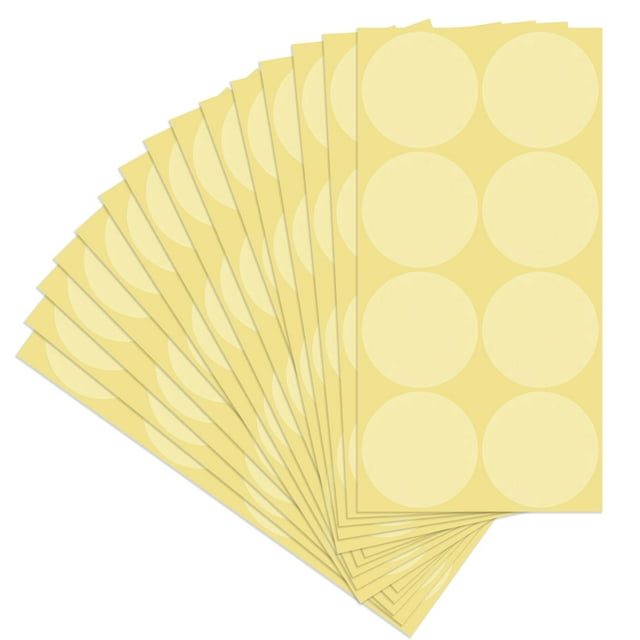 Autocollants Ronds Transparents pour Sceller, 15 Feuilles PVC Rondes, Étiquettes Auto-Adhésives Étanches de 2 Pouces, Autocollants de Fermeture Adhésifs Forts pour Lettres, 8 Autocollants/feuille