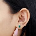 thumbnail image 5 of 4X6 mm Octagon Cut Solitaire Stud Earrings for Women (1.50 CT, AAA Quality, Rosec Jewels), 14K White Gold, 5 of 8