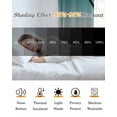 thumbnail image 5 of Teal Gray Ombre Blackout Curtains for Bedroom Living Room Darkening Curtains 54 Inch Long Black Hockey Sticks Minimalist Style Short Curtain for Small Window Treatment Grommet Drapes 52"x54"x2, 5 of 9