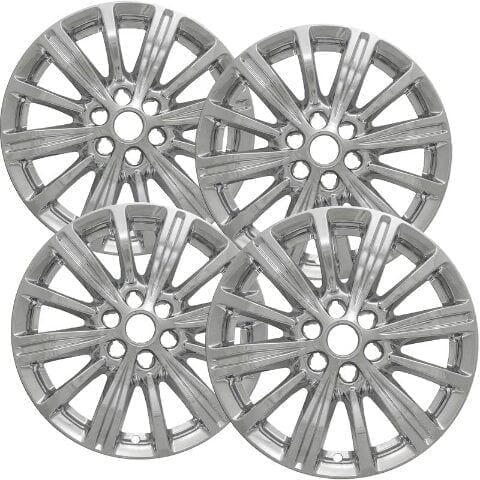 Set of 4 18 inch Chrome ABS Wheel Skins Wheel Covers Compatible with 17-19 Cadillac XT5 Impostors for 4798 4799 Wheel Series