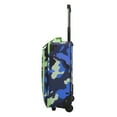 CRCKT 4 Piece 18inch Soft side Carryon Kids Luggage Set, Blue Camo