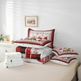 thumbnail image 6 of jejeloiu Christmas Gnome Twin Bedding Sets 7-Piece,Merry Xmas Tree Bedding Comforter Set,Red Geometric Plaid Sheet Sets For Child,Lightweight Room Decor Reversible, 6 of 8
