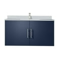 thumbnail image 2 of JERFIT 36 inch Navy Blue Bathroom Vanity Set with White Quartz Countertop, Soft Close Door and Chrome Faucet, 2 of 8