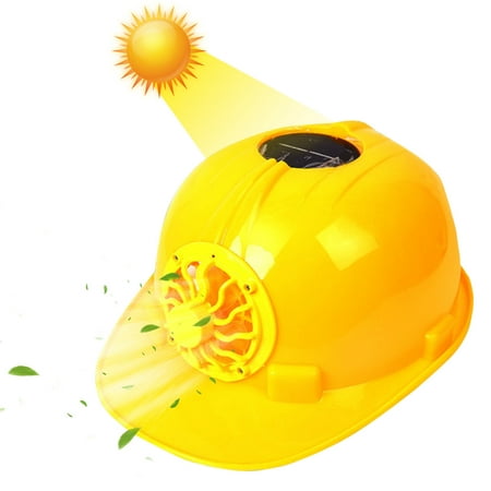 

YHJSGKJ Hard Hats Safety Helmet Ventilated Breathable Hard Cap With Solar Fan