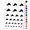 Black, variant on Flying Raven Bird Water Resistant Temporary Tattoo Set Fake Body Art Collection - Purple